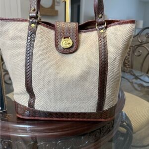 Brahmin Vintage Woven Tote Bag